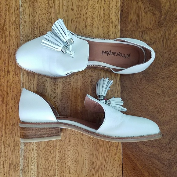 Jeffrey Campbell Shoes - Jeffrey Campbell white tassel flats